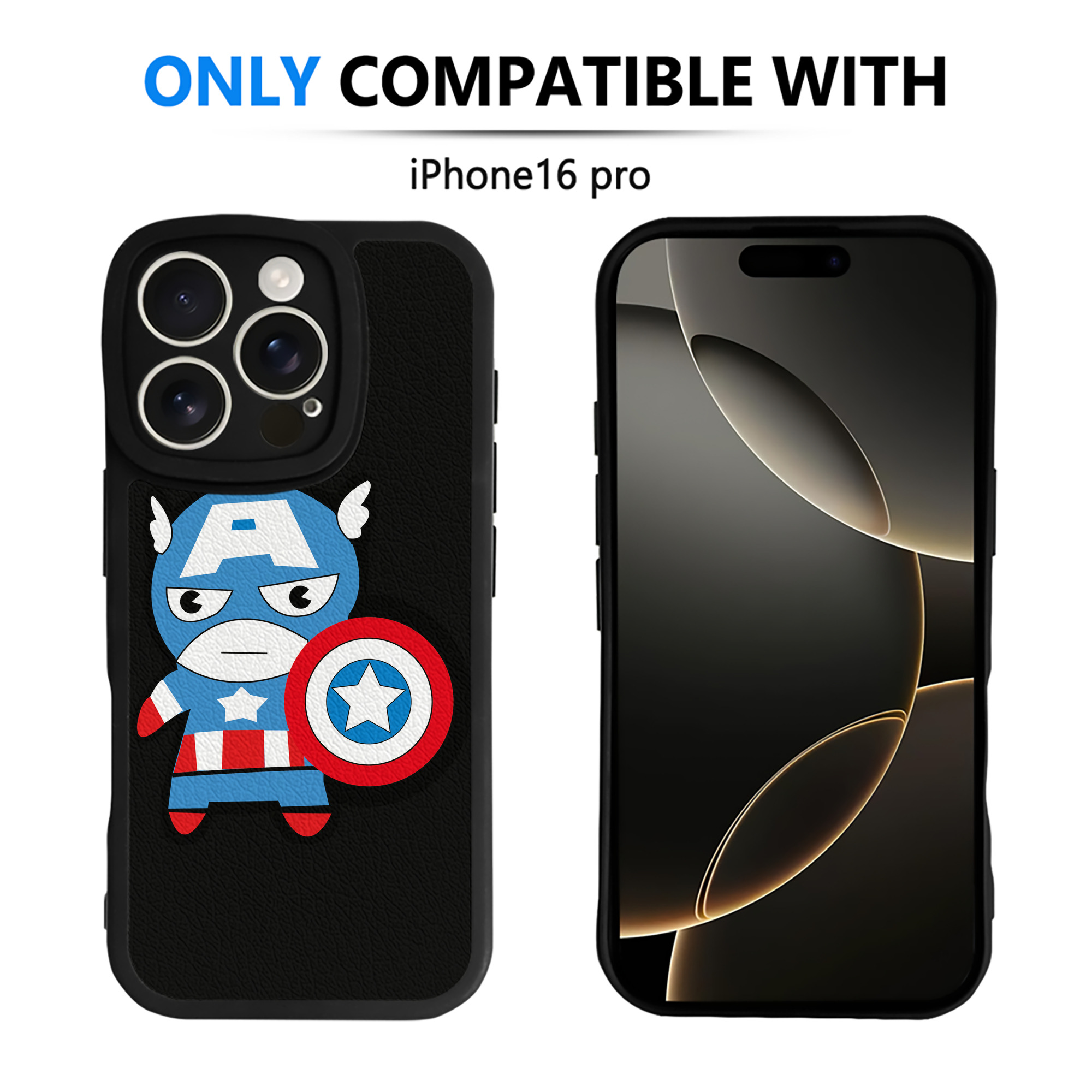 （画像用） アベンジャーズ The Avengers 【iPhone 16シリーズ対応】シリコンスマホケース（レザー調） 材質：シリコン